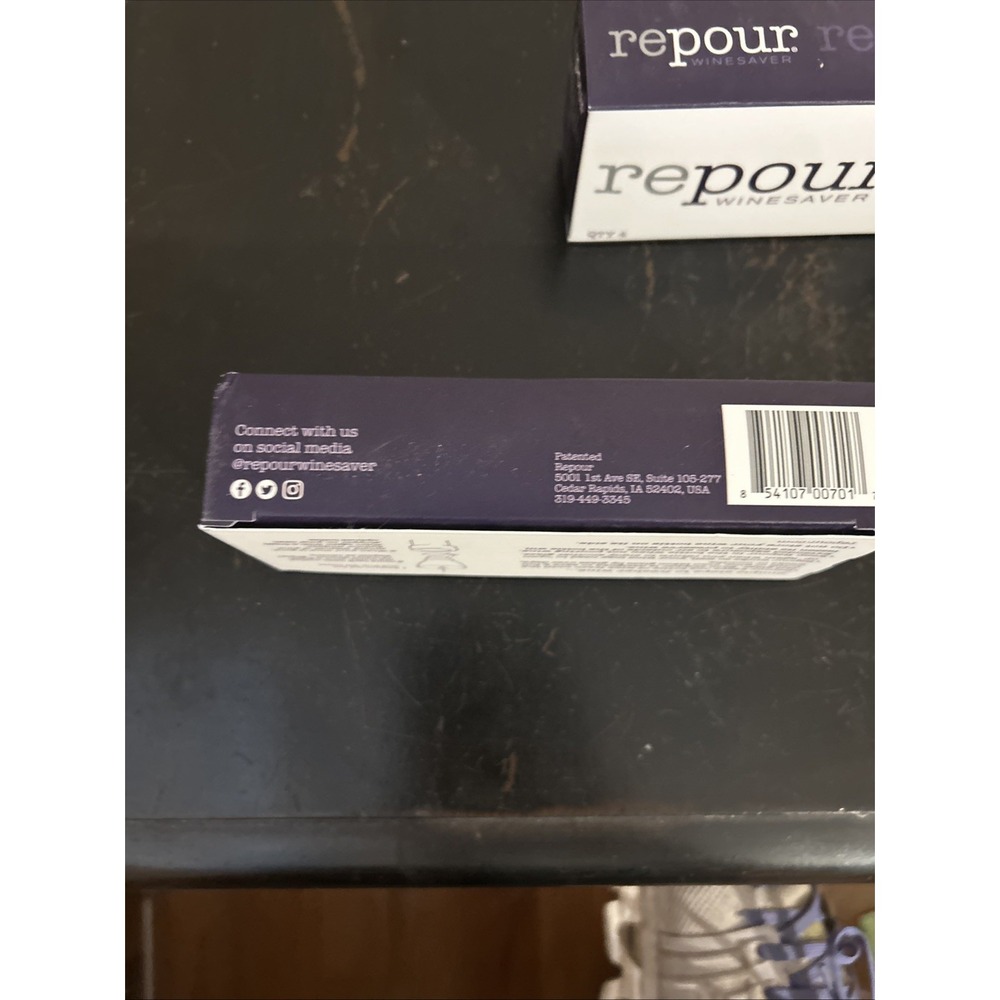 2- 4 Packs Repour Wine Saver Wine Preserver and Stopper Removes Oxygen - Picture 3 of 6